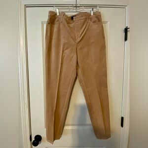 Talbots Tan Corduroy Jeggings | Size 14